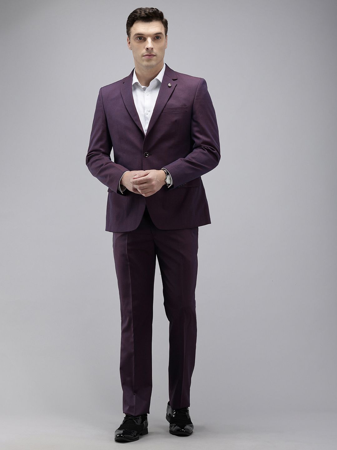 Park Avenue Notched Lapel Collar Regular Fit 2 Piece Party Suit