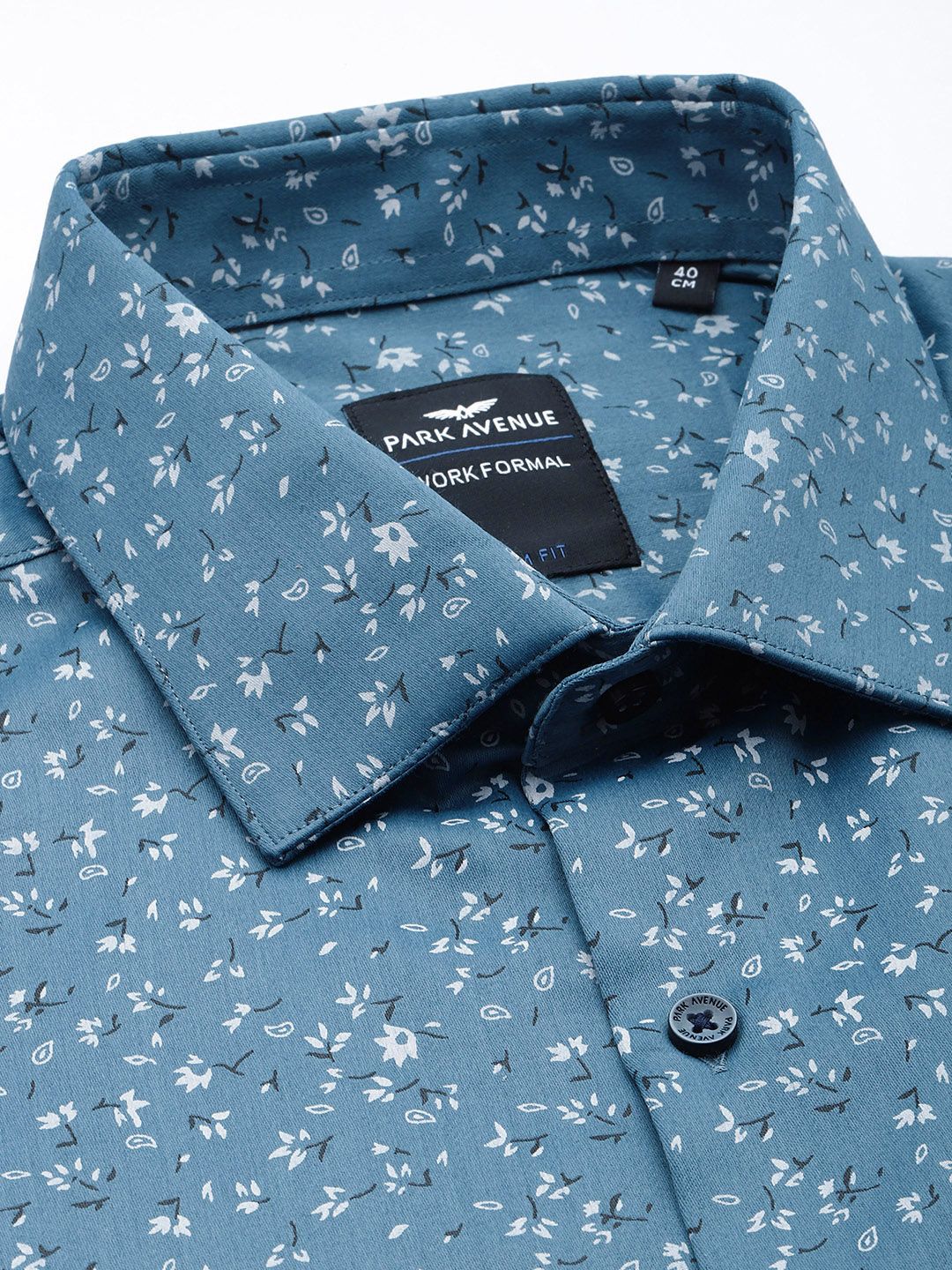 Park Avenue Slim Fit Floral Printed Formal Shirt