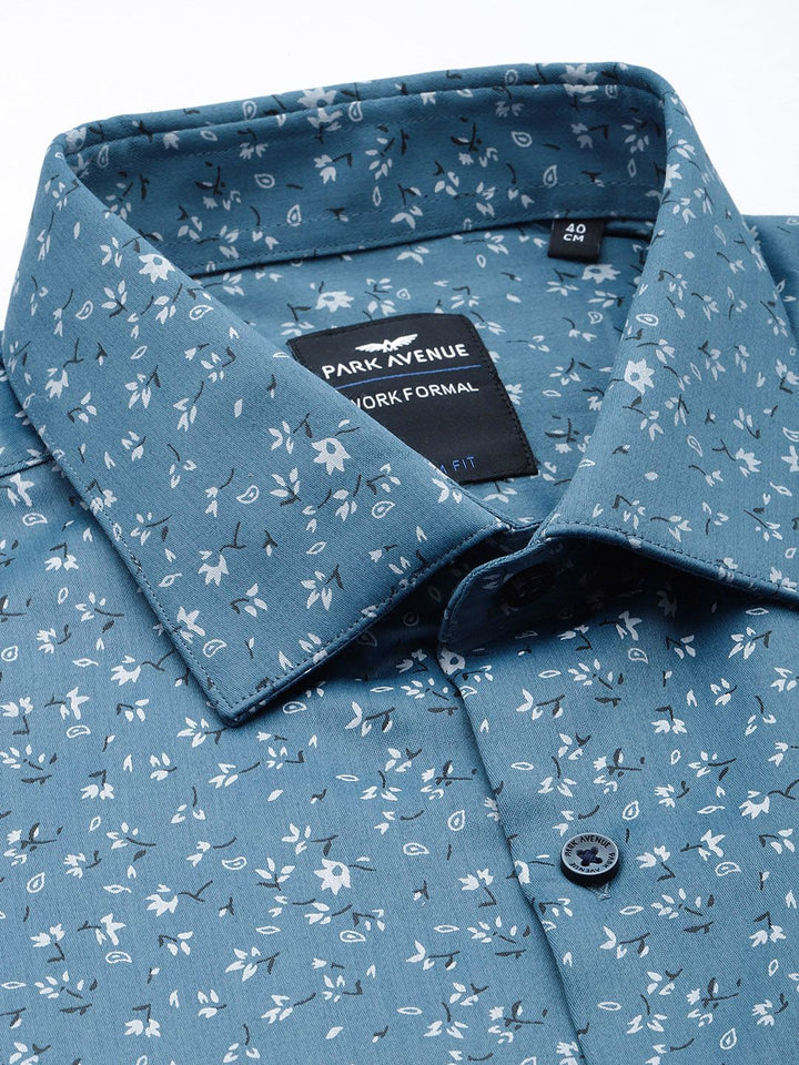 Park Avenue Slim Fit Floral Printed Formal Shirt