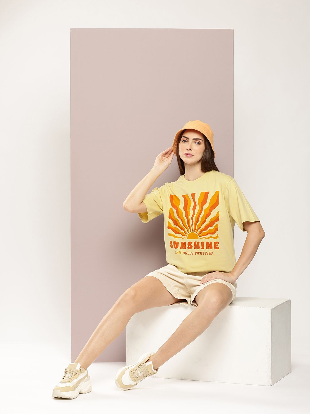 DILLINGER Women Graphic Printed Oversized T-shirt