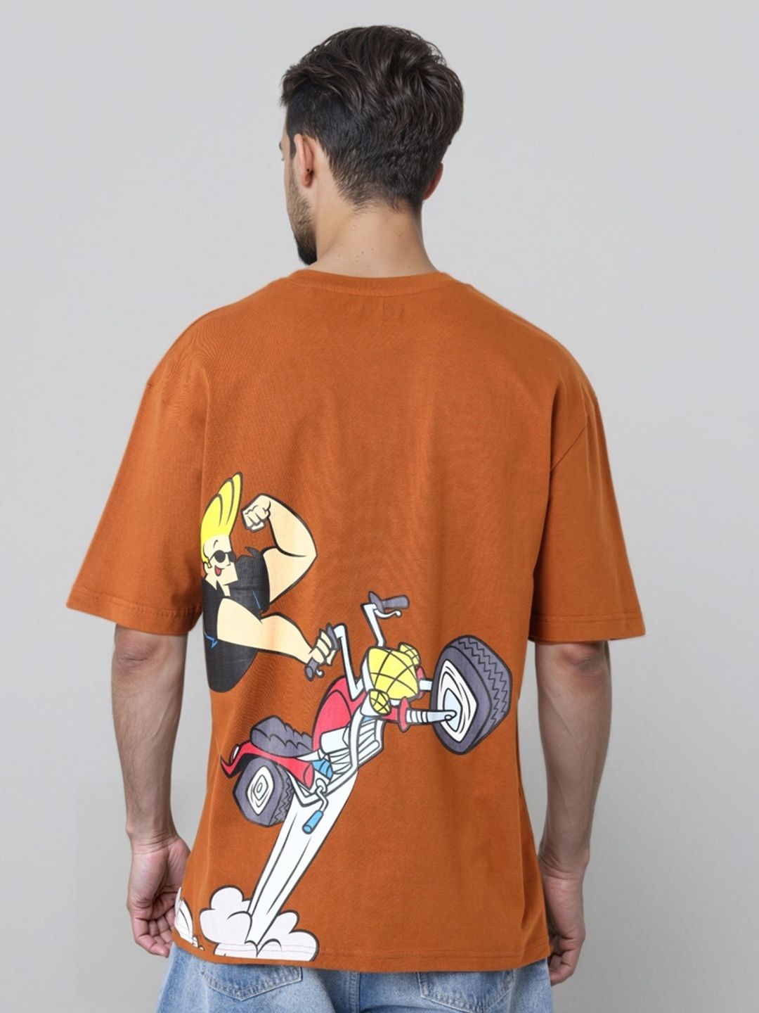 The Indian Garage Co Men Printed Applique Boxy T-shirt