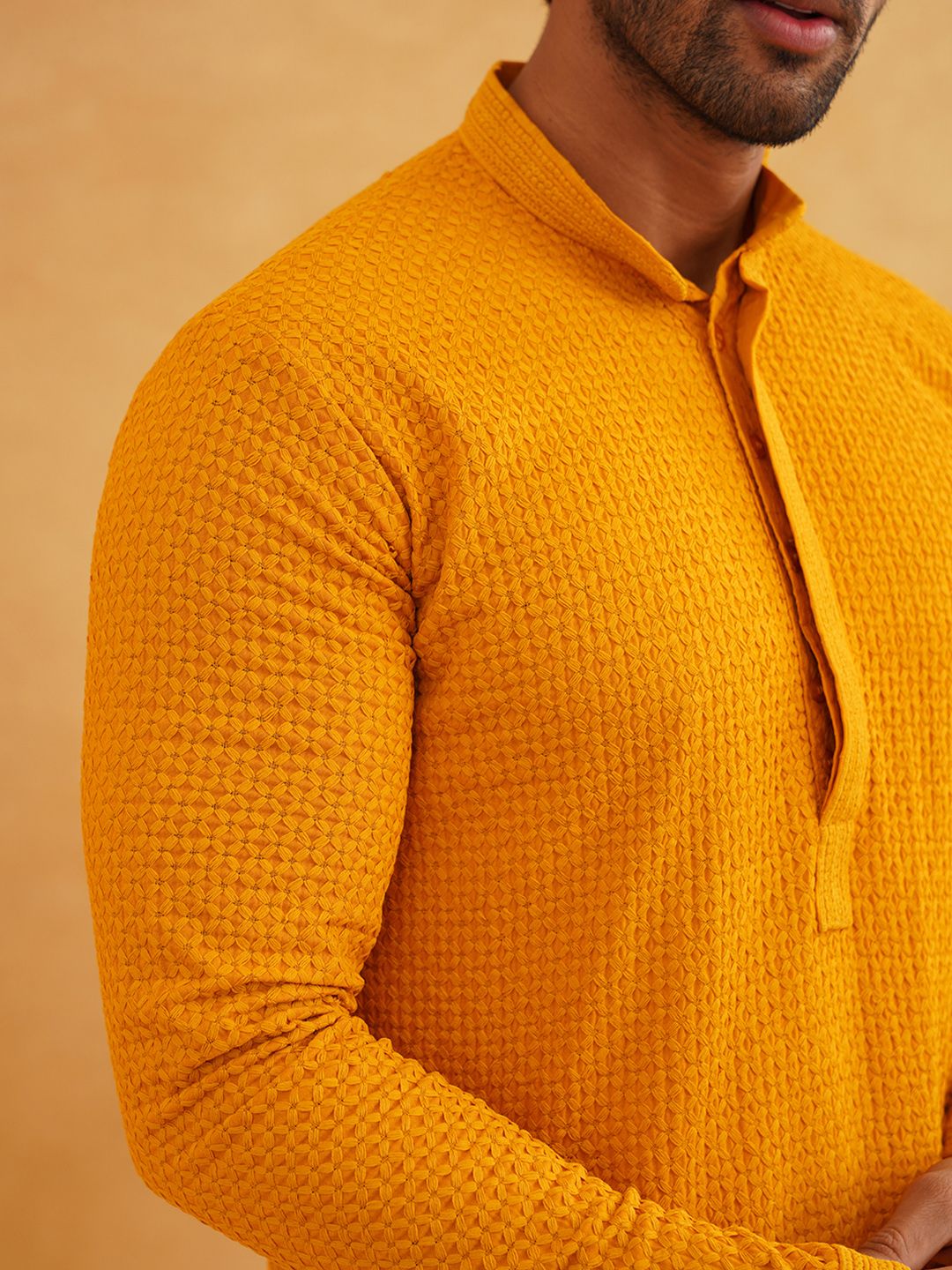 SOJANYA Embroidered Pure Cotton Straight Kurta With Pyjamas
