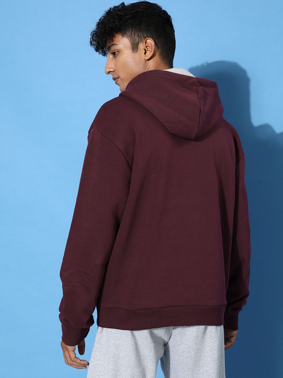 Difference of Opinion Men Printed Hooded Sweatshirt