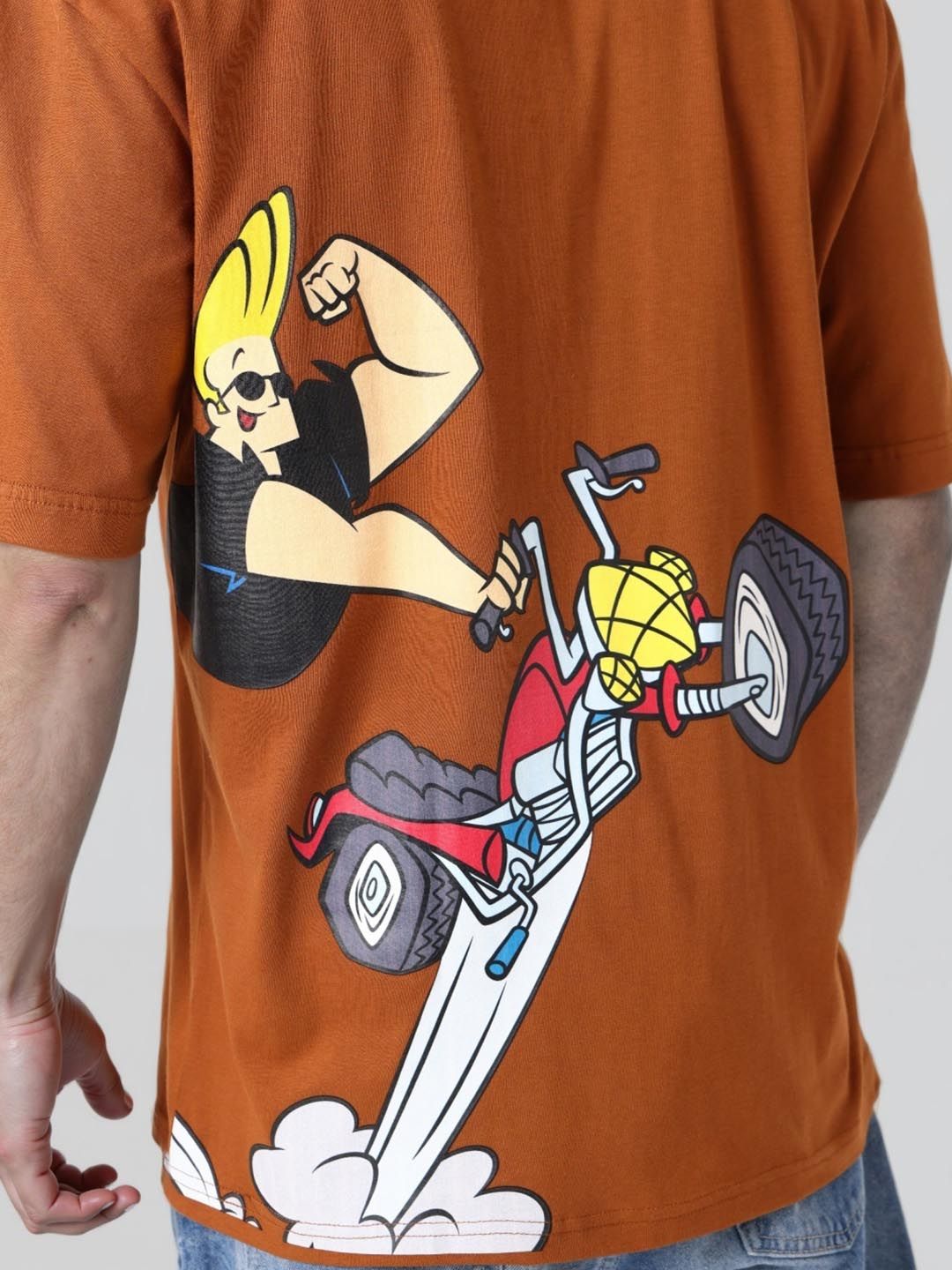 The Indian Garage Co Men Printed Applique Boxy T-shirt