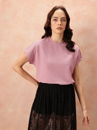 all about you Textured Extended Sleeves Top