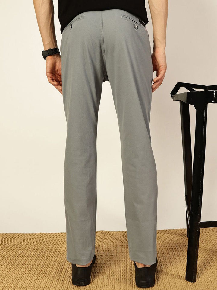 Thomas Scott Men Mid-Rise Smart Slim Fit Wrinkle Free Trousers