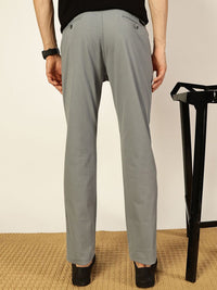 Thomas Scott Men Mid-Rise Smart Slim Fit Wrinkle Free Trousers