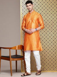 House of Pataudi Men Jashn Indie Florals Woven Design Regular Kurta With Churidar