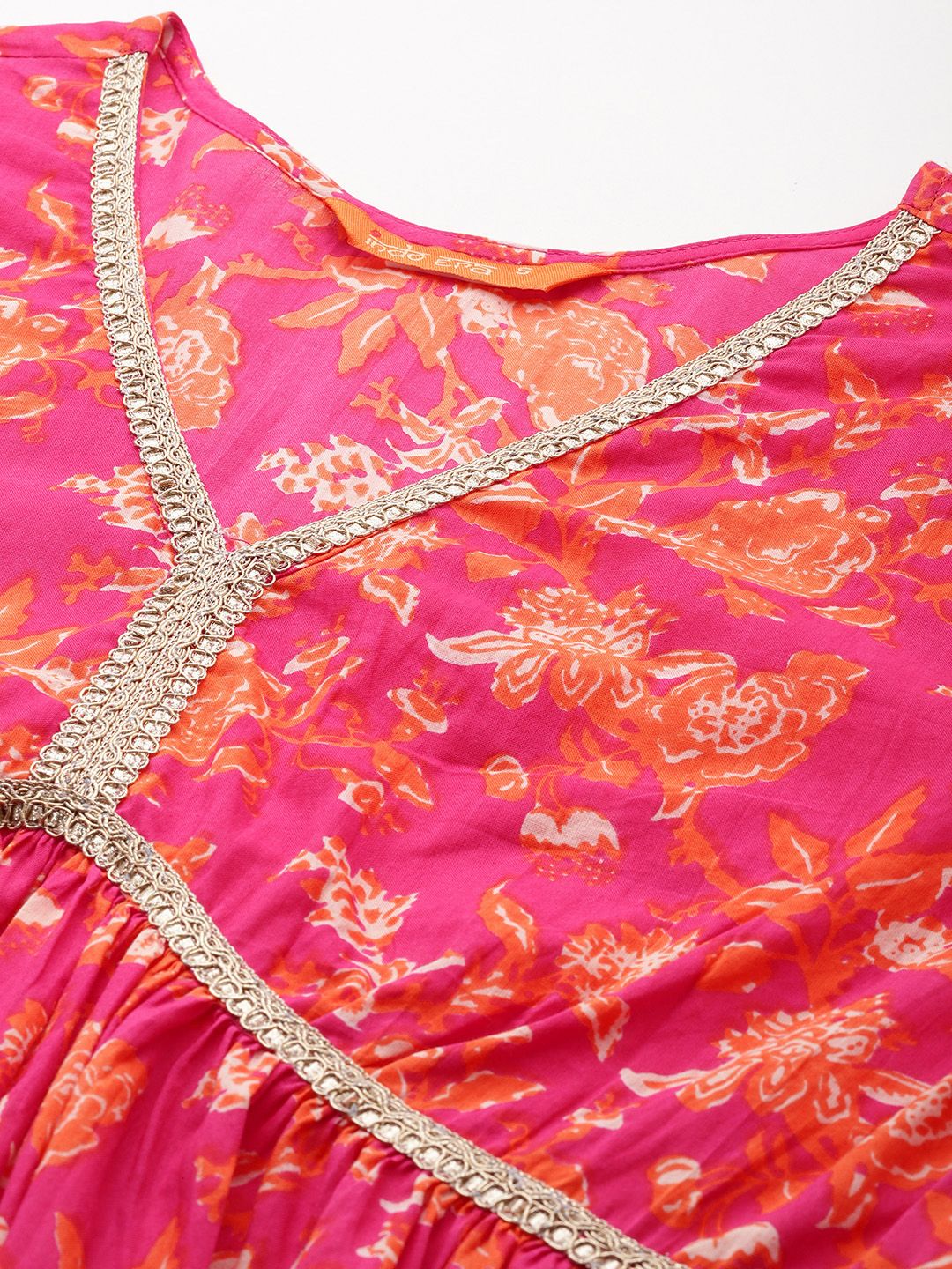 Indo Era Women Floral Printed Regular Pure Cotton Kurta with Palazzos & With Dupatta