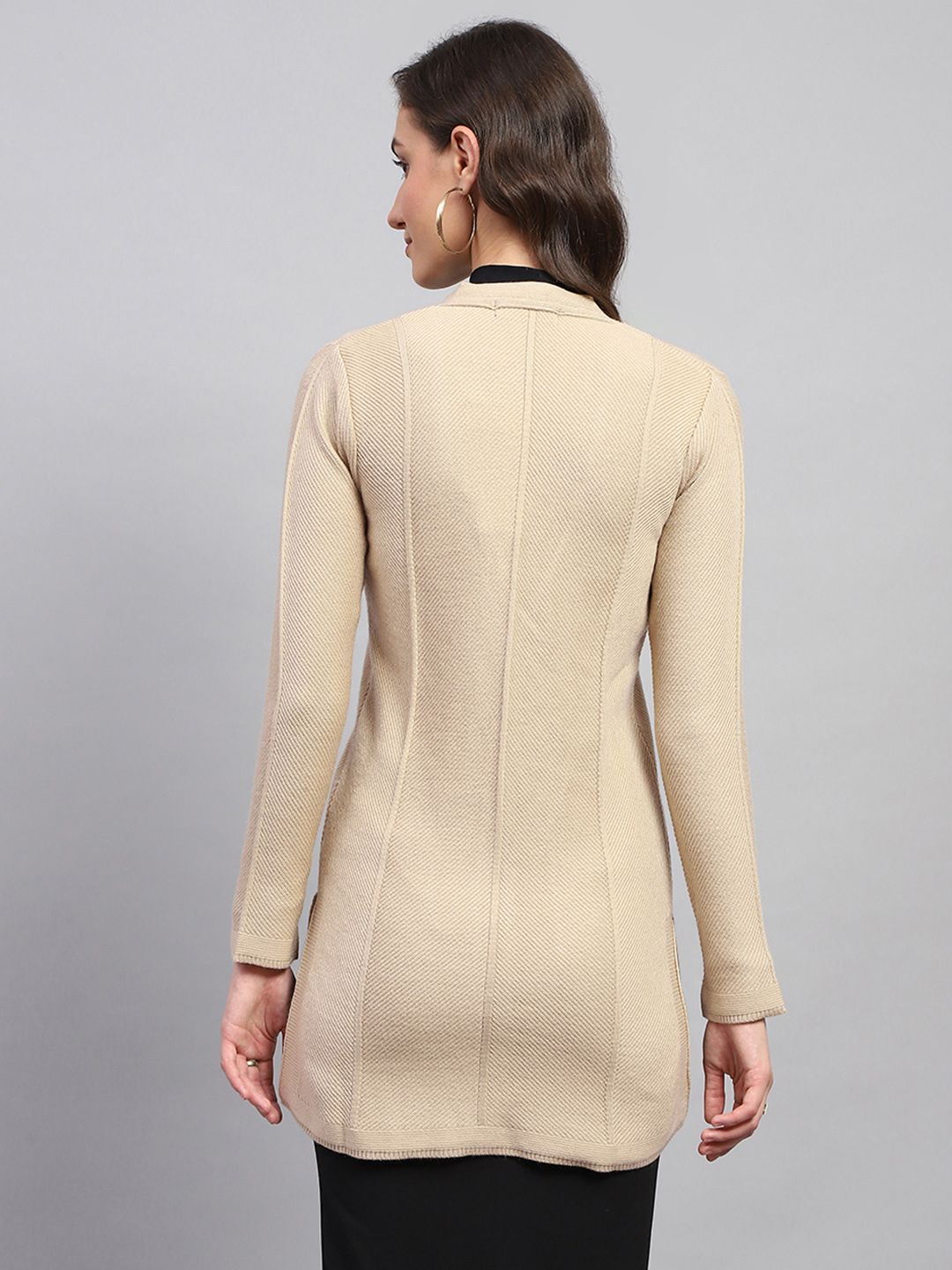 Monte Carlo Self-Striped Longline Cardigan