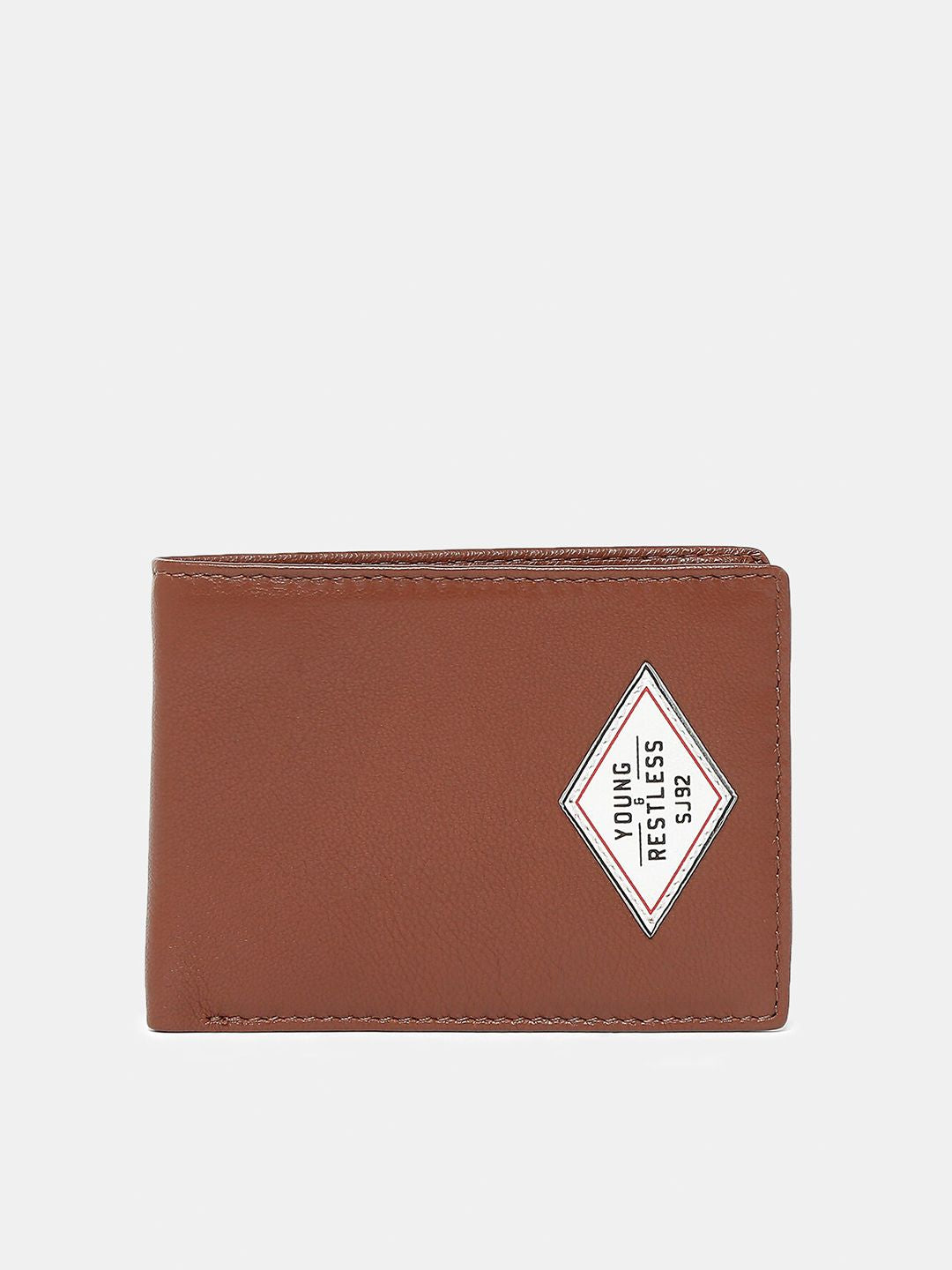 SPYKAR Men Tan Leather Two Fold Wallet