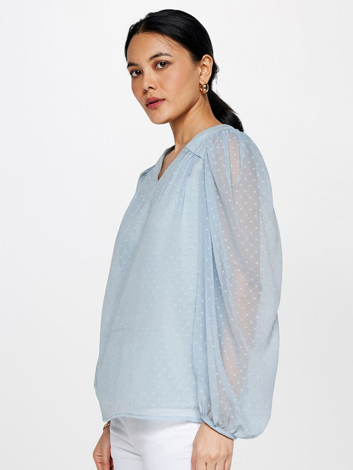 AND Self Designed V-Neck Regular Top