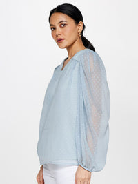 AND Self Designed V-Neck Regular Top
