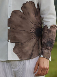 Campus Sutra Men Relaxed Fit Spread Collar Floral Printed Cotton Casual Shirt