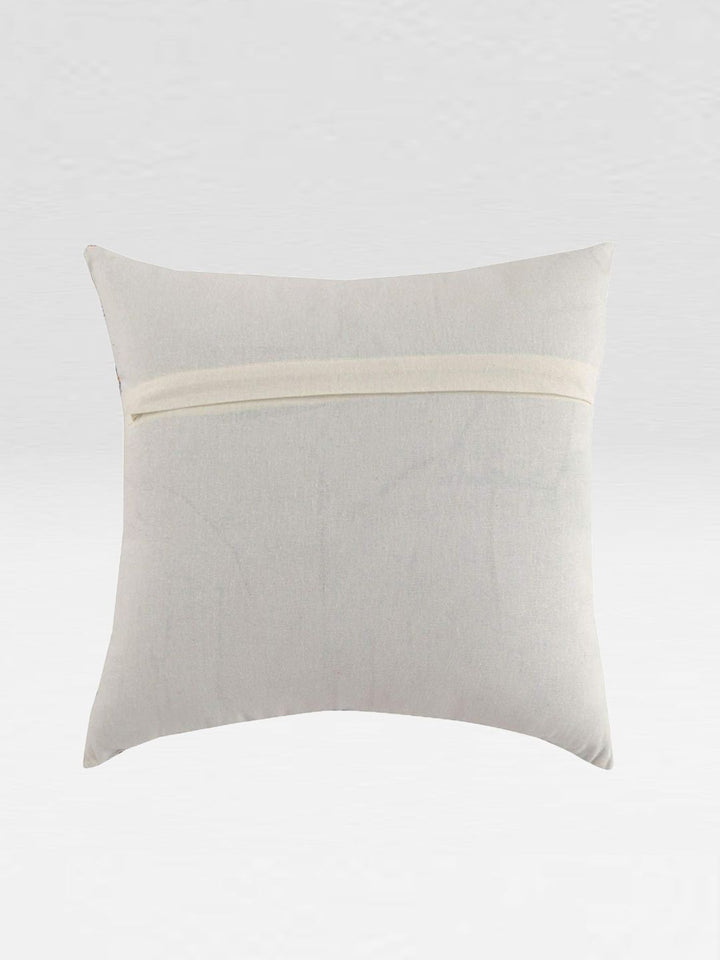 STITCHNEST Blue & Pink Set of 5 Geometric Square Cushion Covers