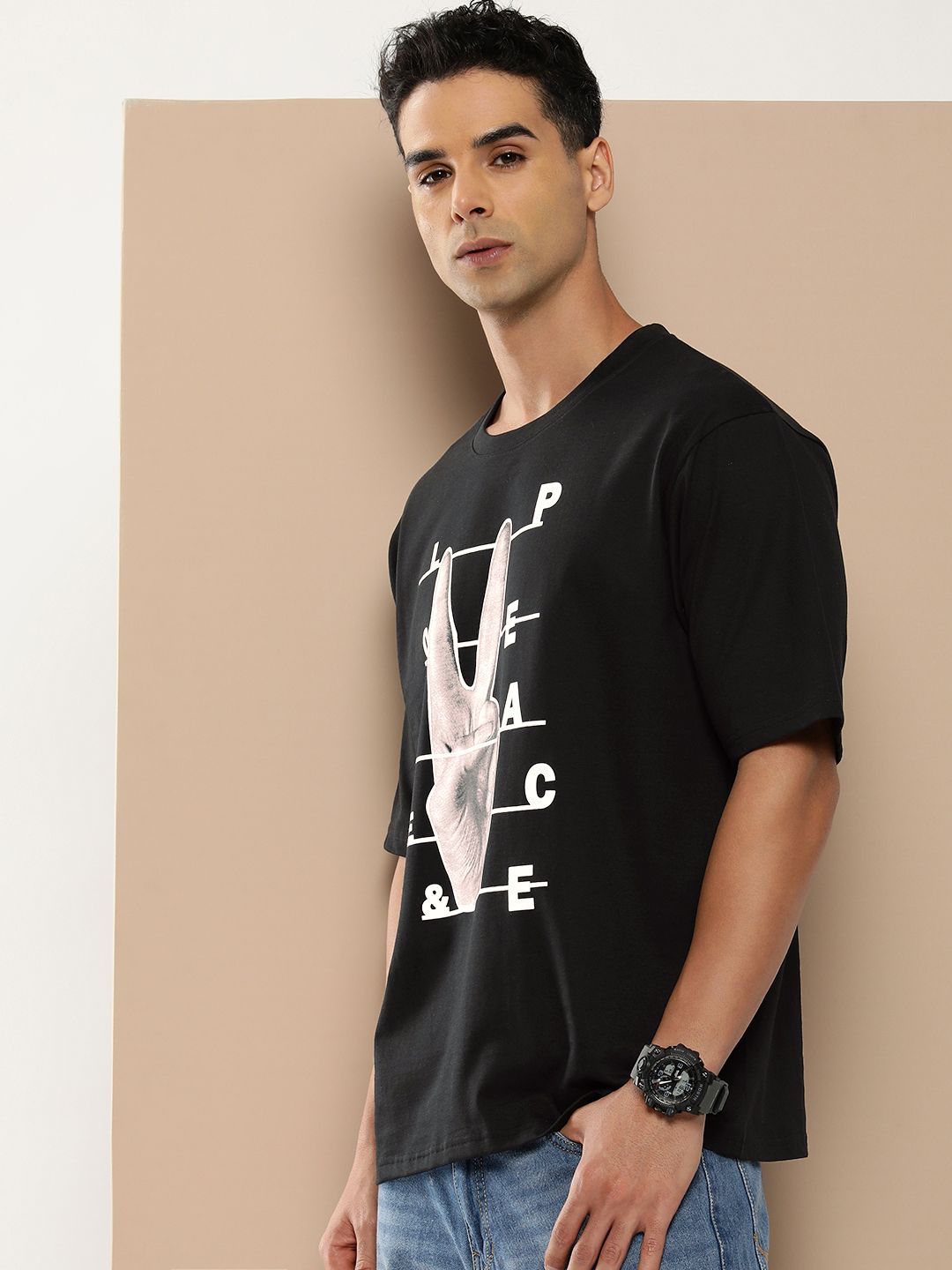 Difference of Opinion Men Graphic Printed T-shirt