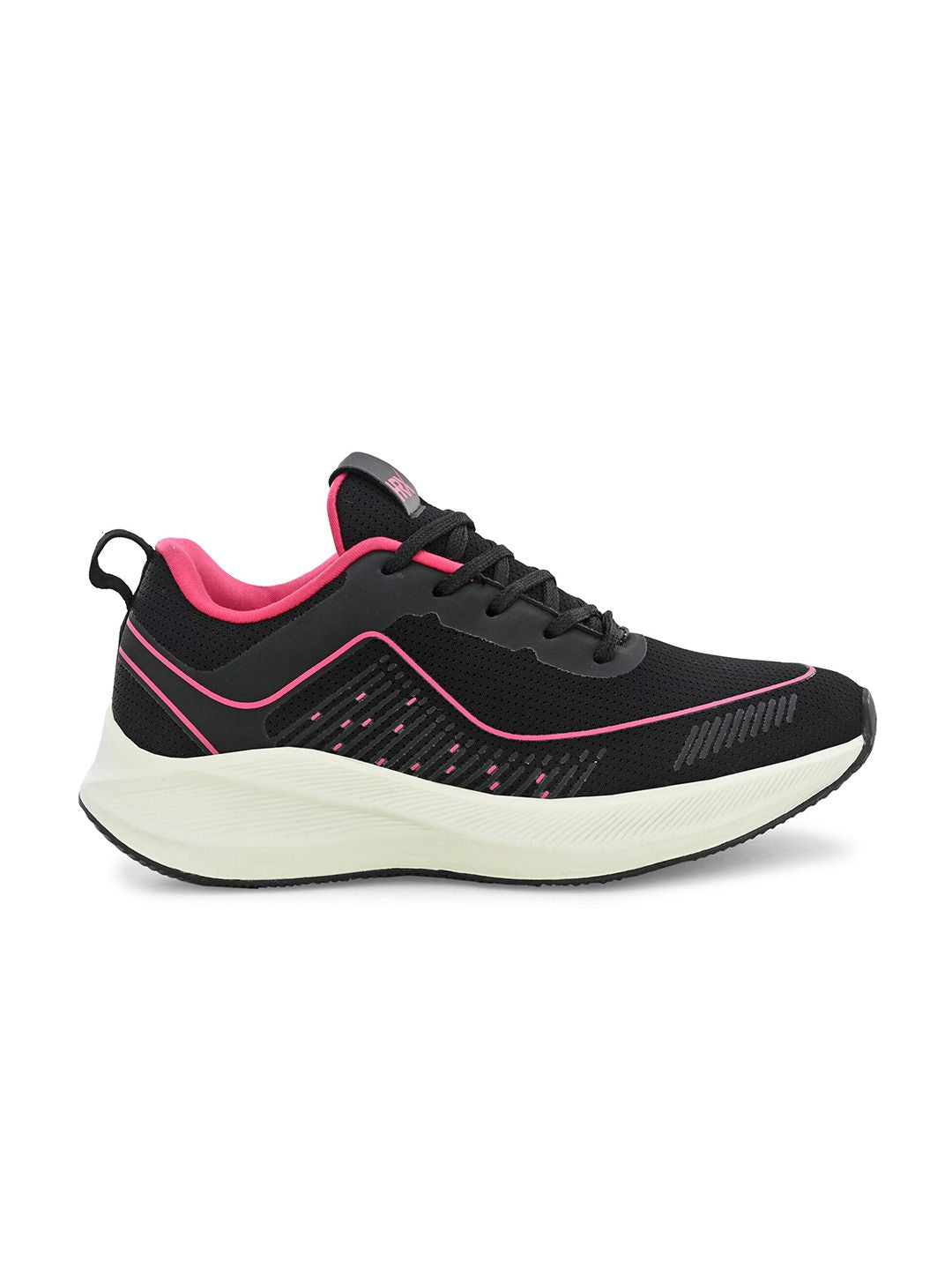 HRX by Hrithik Roshan Women Black And Pink Memory Foam Non-Marking Running Shoes