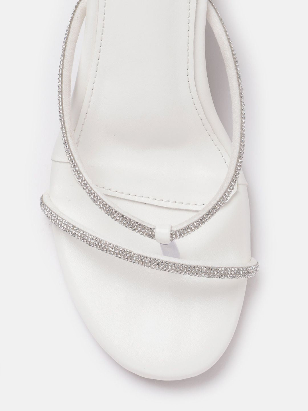 Lino Perros Rhinestones Embellished Party Slim Heels