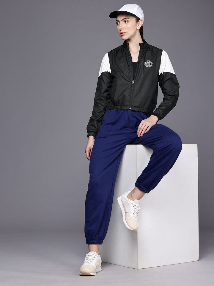 HRX by Hrithik Roshan Rapid-Dry Antimicrobial Crop Bomber Lifestyle Jacket