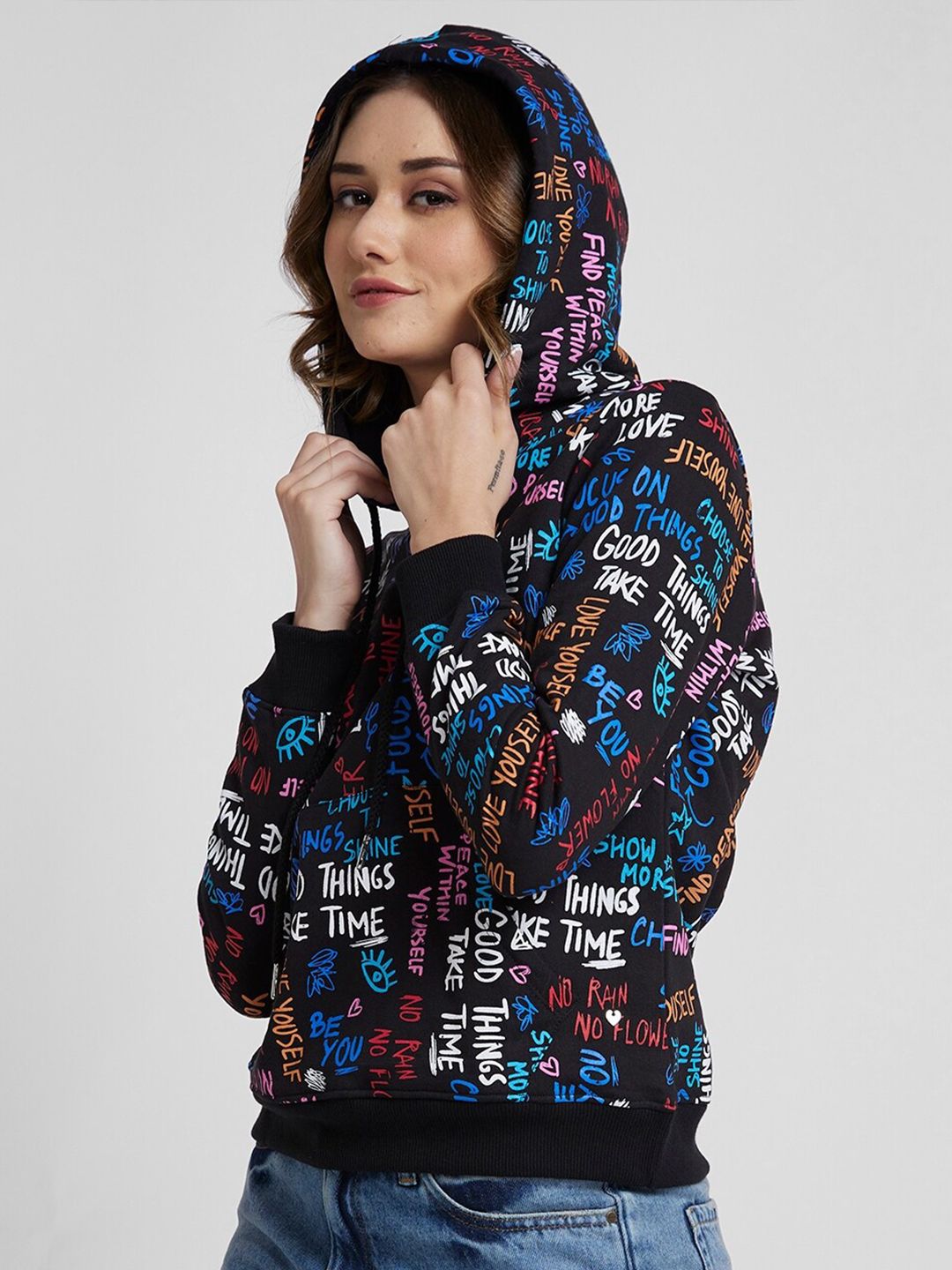 SPYKAR Typography Printed Sweatshirt