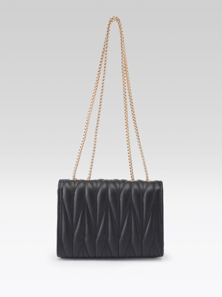 DressBerry Quilted Structured Shoulder Bag
