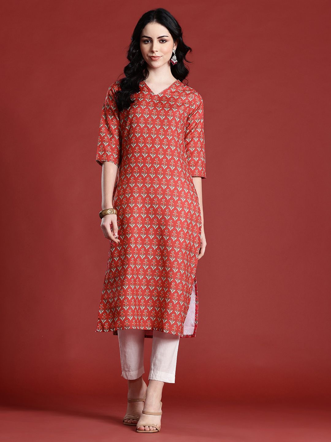 Anouk Women Floral Printed Kurta