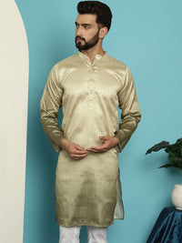 SOJANYA Mandarin Collar Ombre Silk Cotton Kurta