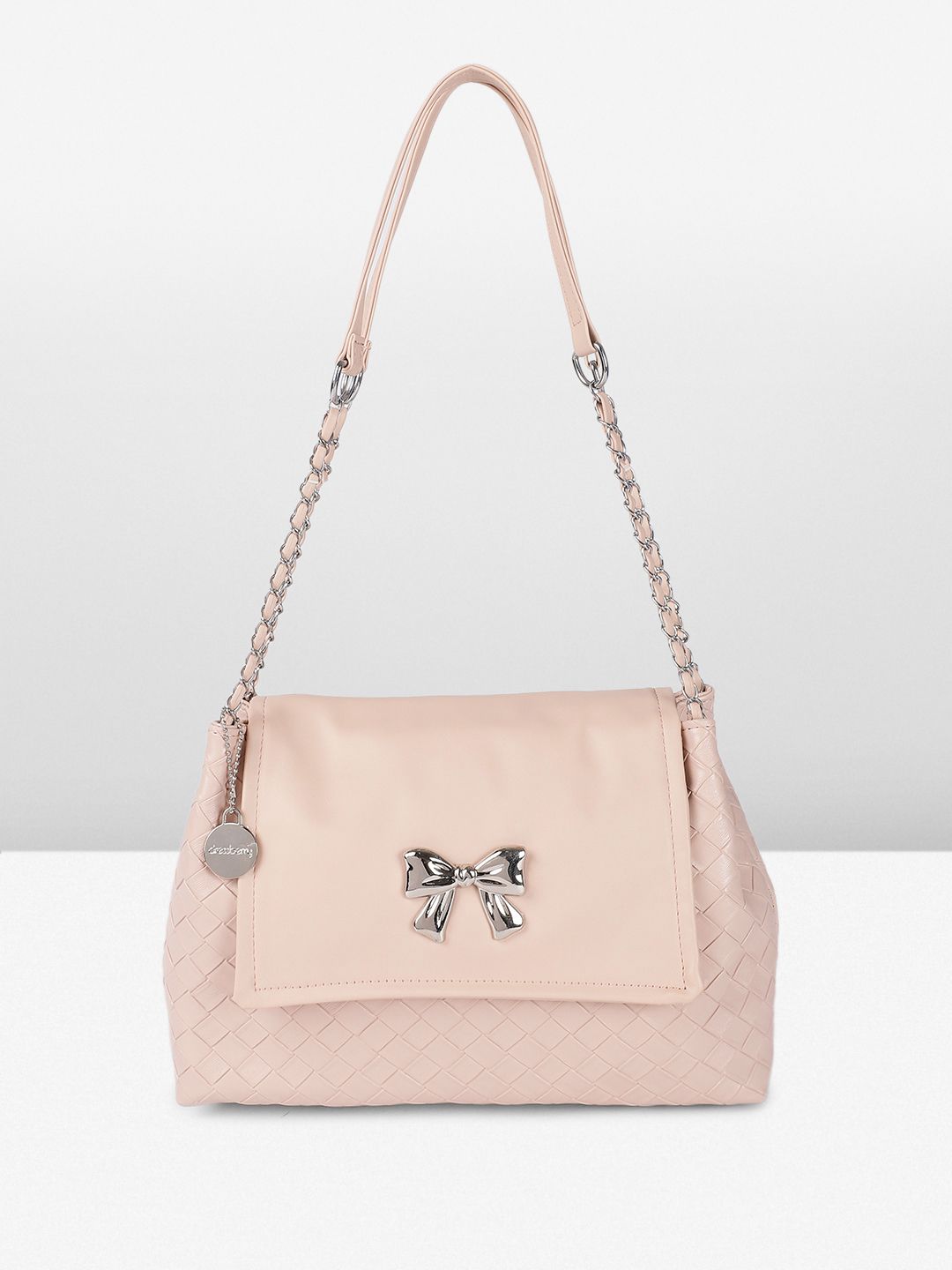DressBerry Textured Structured Shoulder Bag