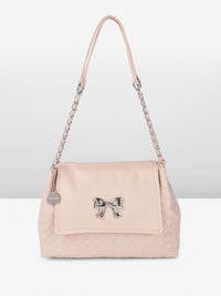 DressBerry Textured Structured Shoulder Bag