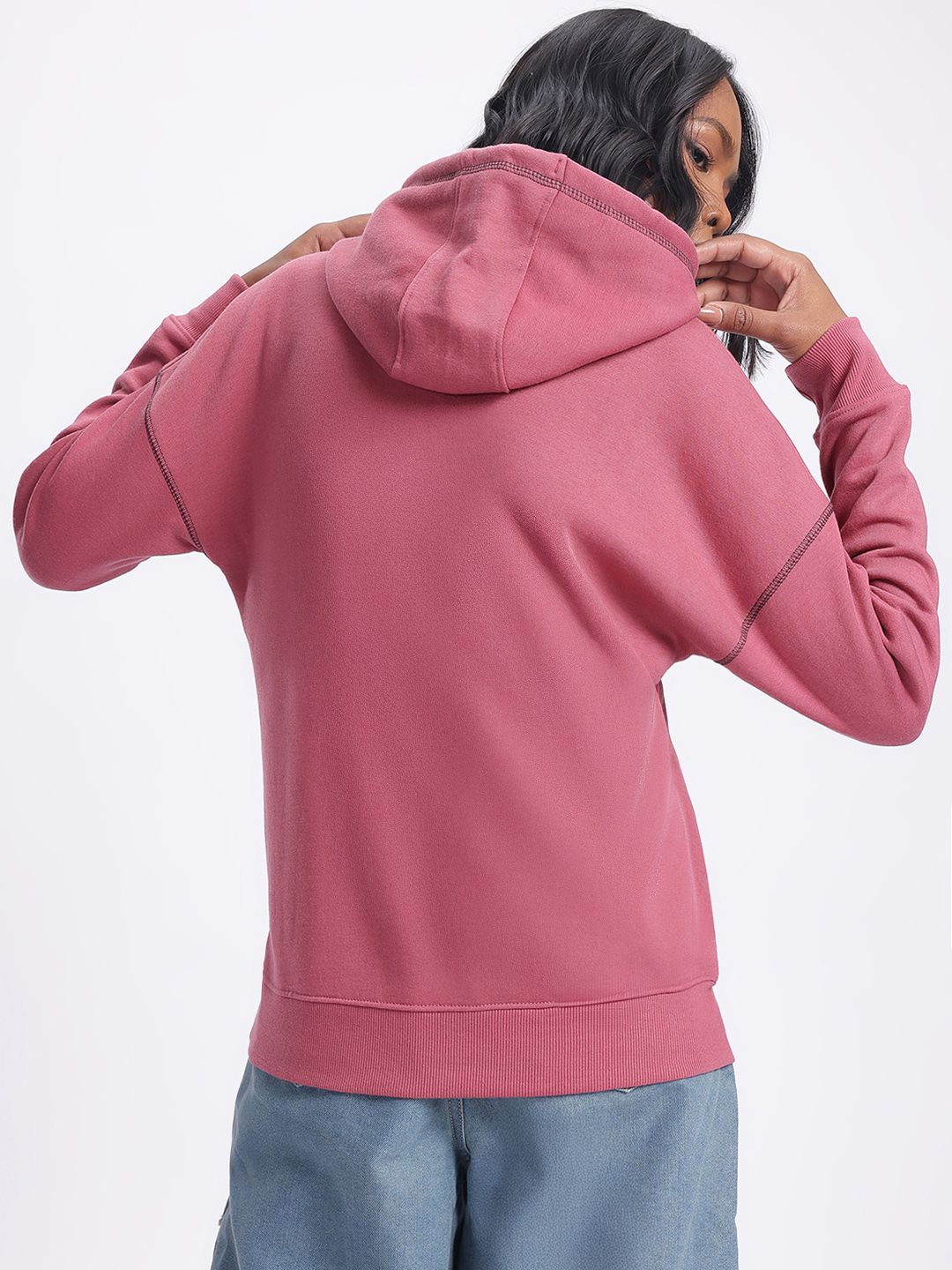 DressBerry Street Luxe Printed Relaxed Fit Sweatshirt