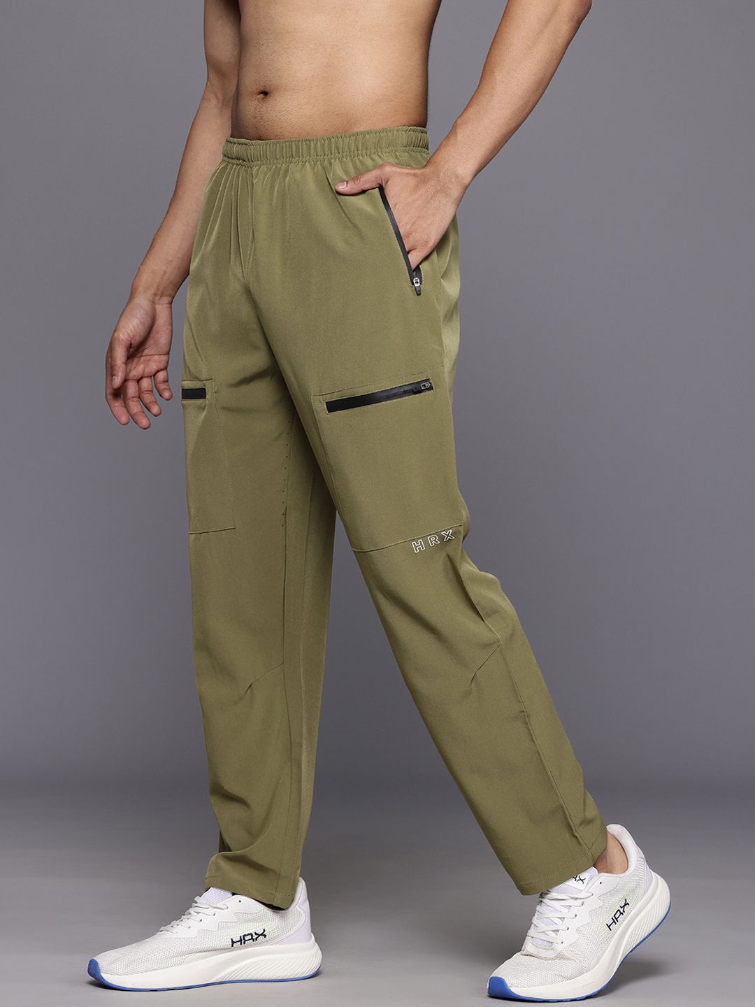 HRX by Hrithik Roshan Men Zip Detail Training Track Pants