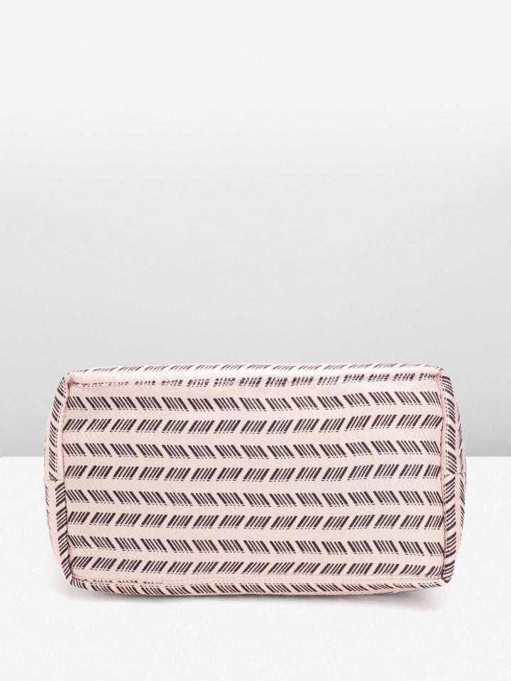Anouk Geometric Self Design Structured Shoulder Bag