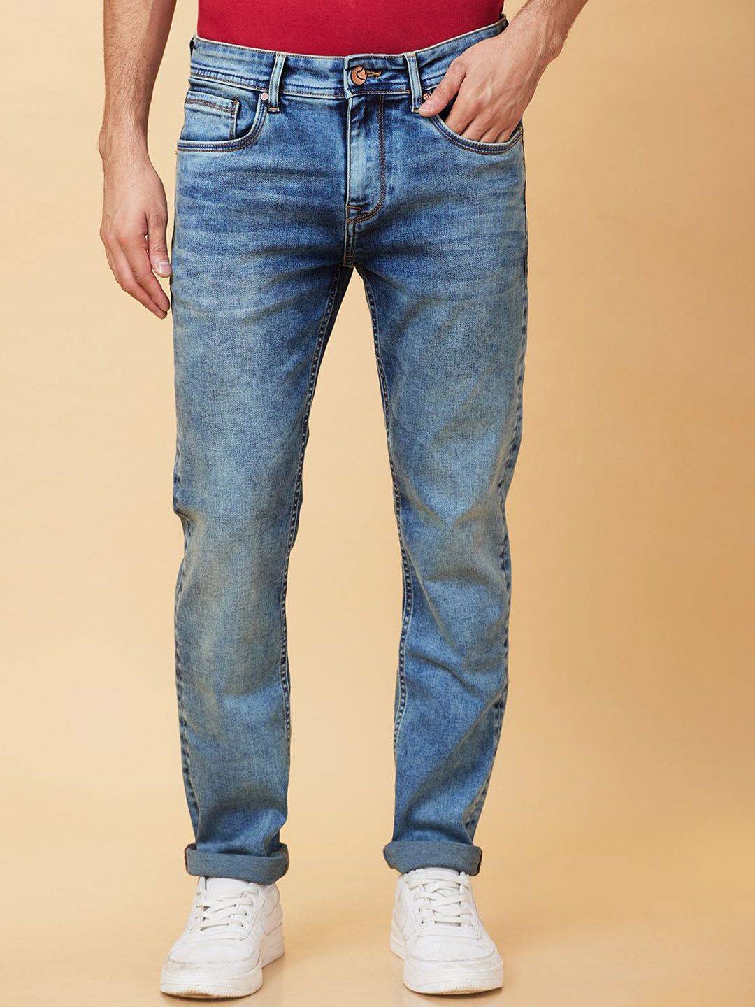 Being Human Men Slim Fit Heavy Fade Jeans