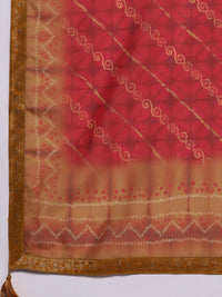 Libas Floral Embroidered Kurta with Trousers & With Dupatta