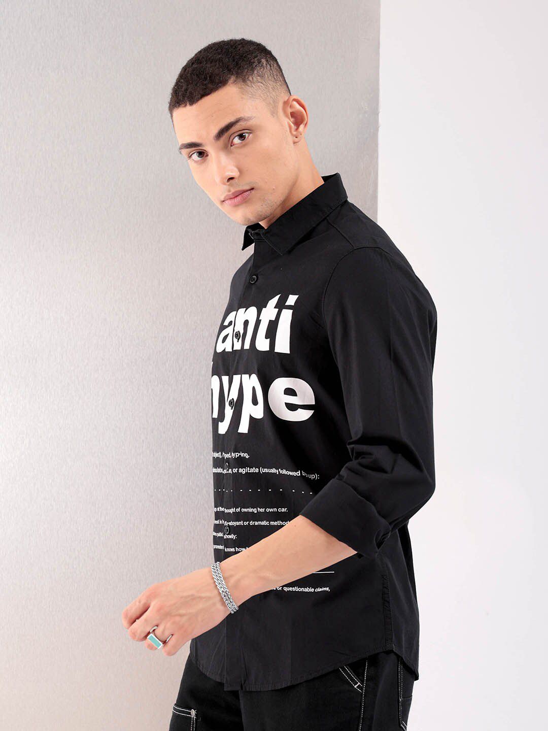The Indian Garage Co Slim Fit Printed Pure Cotton Casual Shirt
