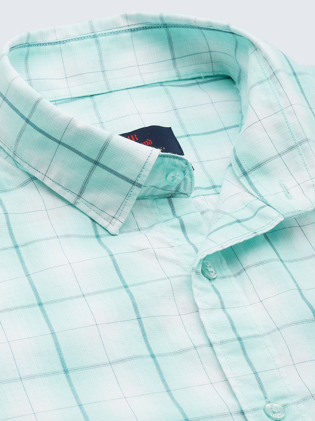 Raymond Pure Cotton Slim Fit Checked Casual Shirt