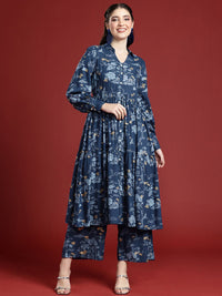 Anouk Ethnic Motifs Printed Regular Kurta with Palazzos