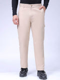 The Indian Garage Co Men Relaxed Fit Mid-Rise Pure Cotton Formal Trouser