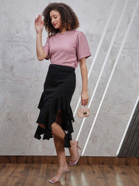 Athena Asymmetrical Above Knee Skirt