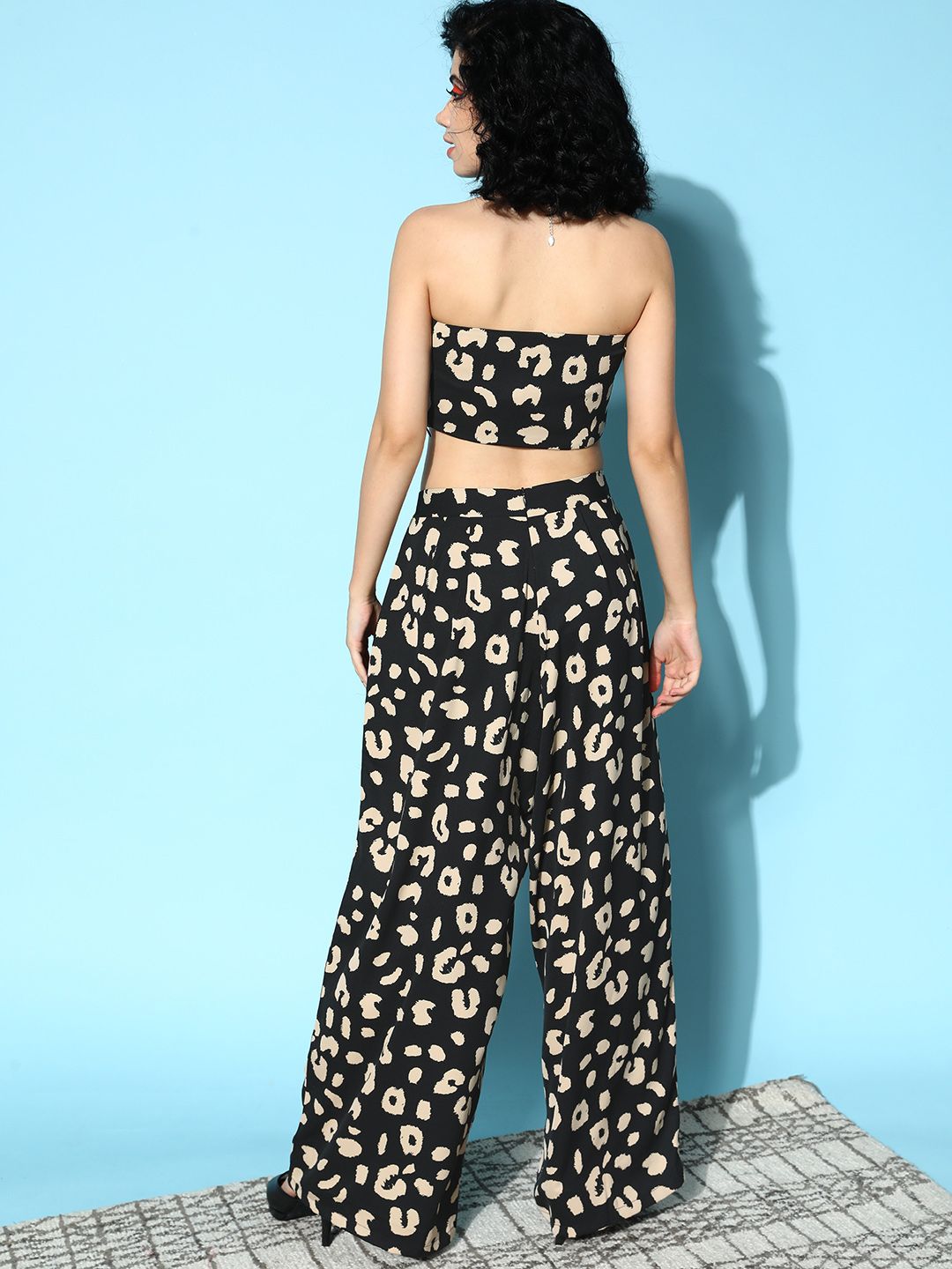 Berrylush Women Black Printed Co-Ord Set