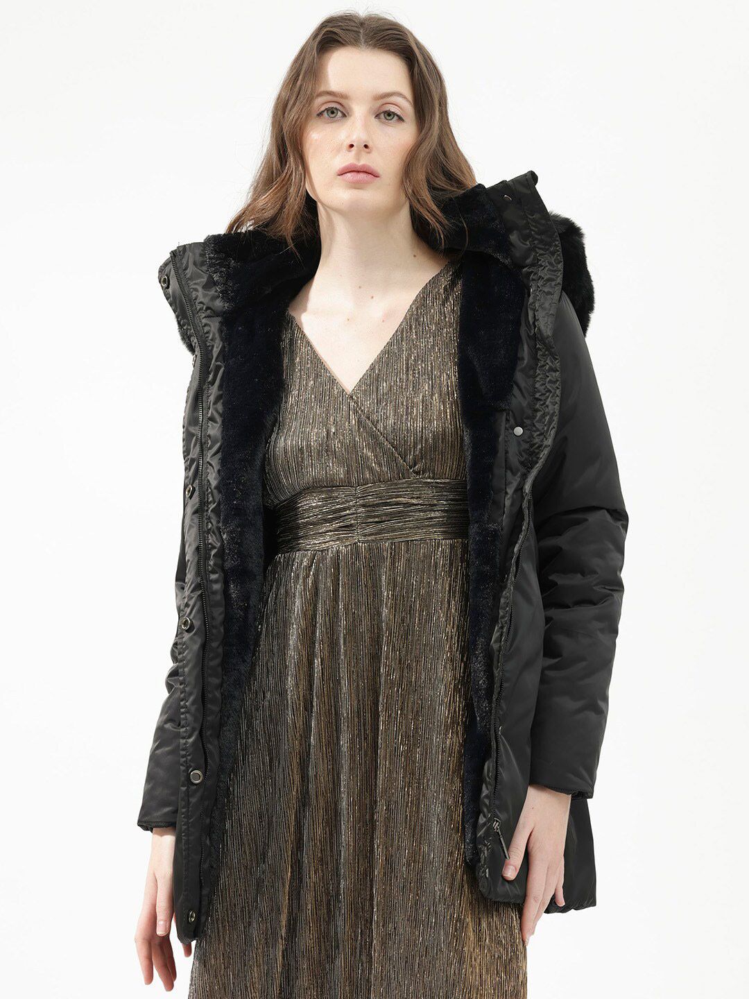 RAREISM Hooded Longline Parka Jacket