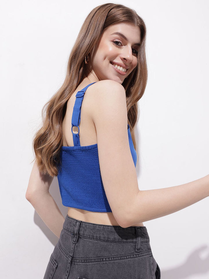 DressBerry Bold Beauty Ruched Corset Crop Top