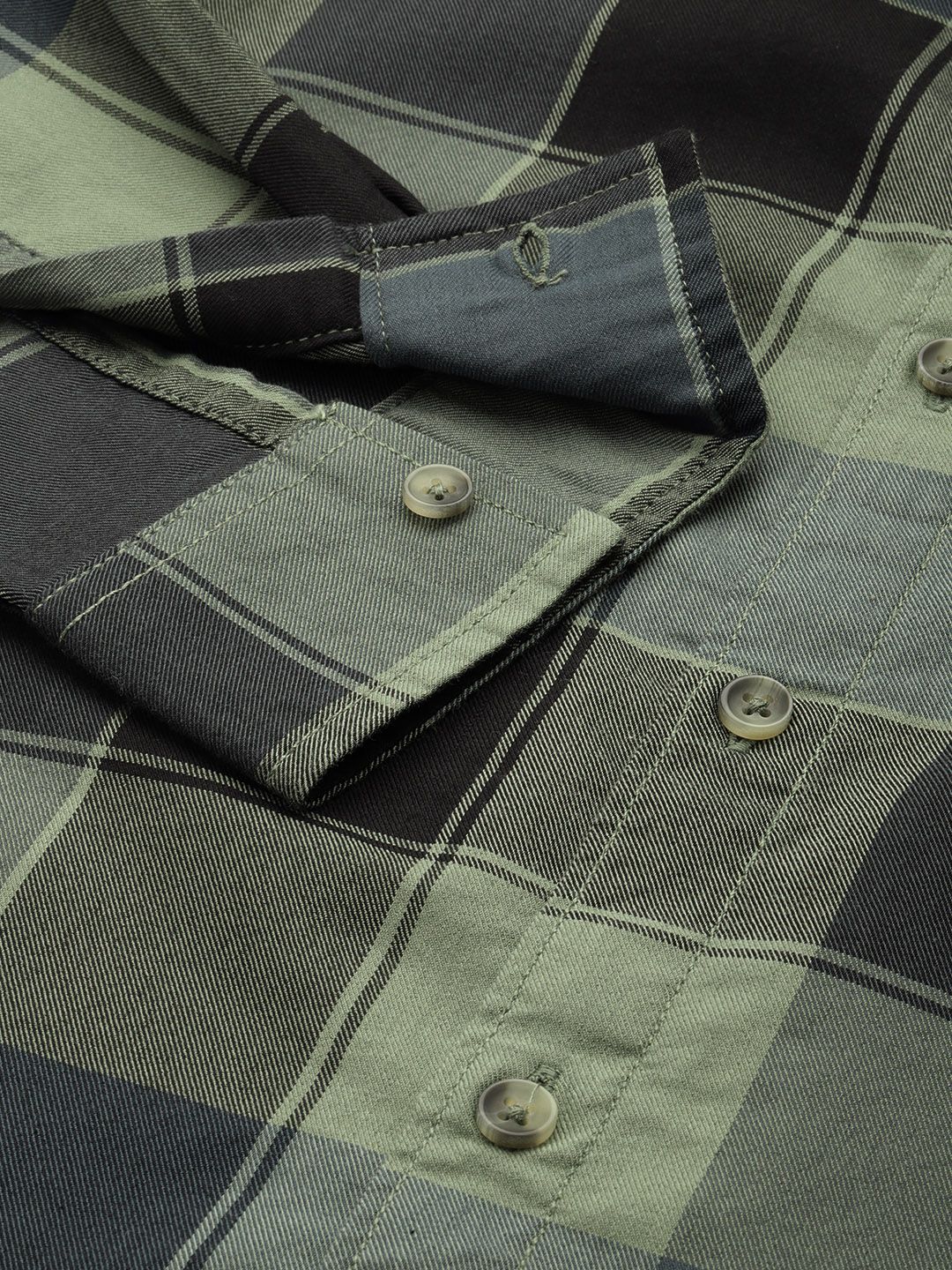 The Indian Garage Co Men Slim Fit Checked Casual Shirt