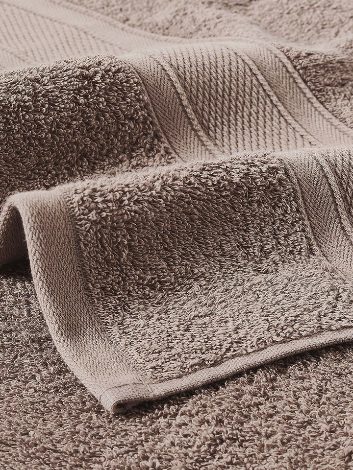 MYTRIDENT Brown Solid Pure Cotton 500 GSM Soft  Plush Bath Towel