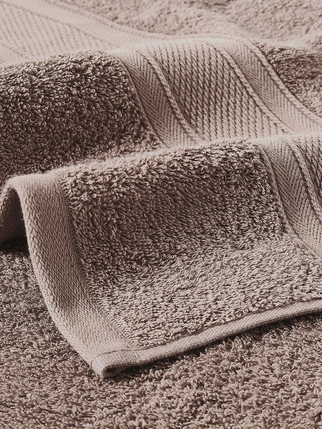 MYTRIDENT Brown Solid Pure Cotton 500 GSM Soft  Plush Bath Towel