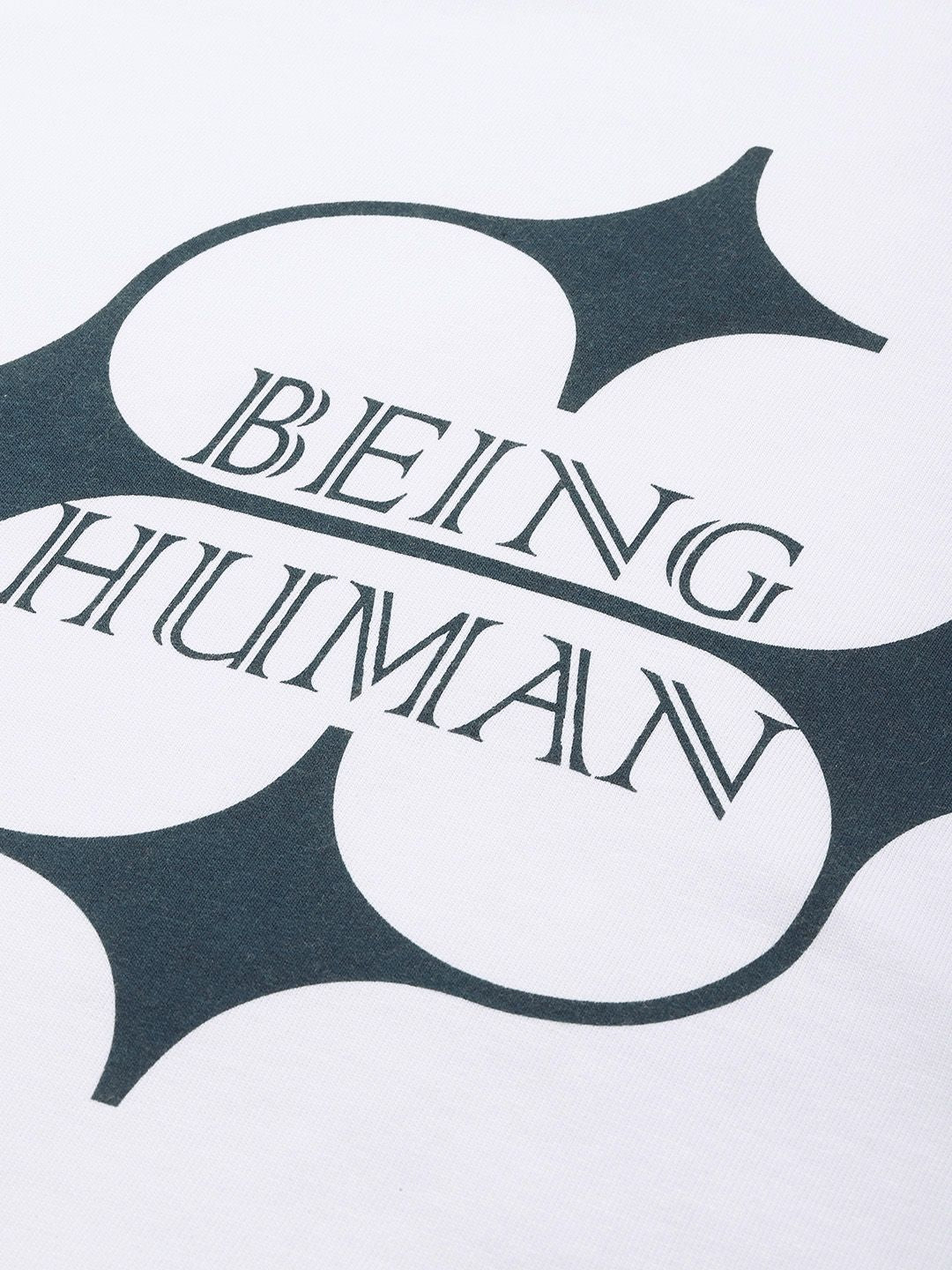 Being Human Brand Logo Printed Pure Cotton Sweatshirt