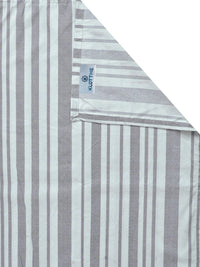 Moda Rapido X KLOTTHE Grey Striped 300 TC King Bedsheet with 2 Pillow Covers