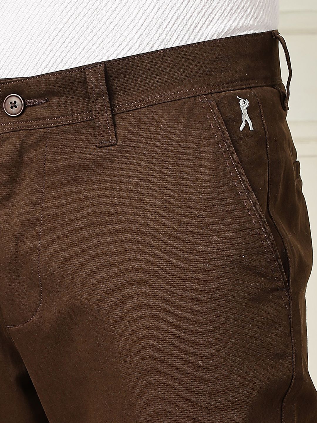 Thomas Scott Men Smart Straight Fit Mid-Rise Chinos seluar