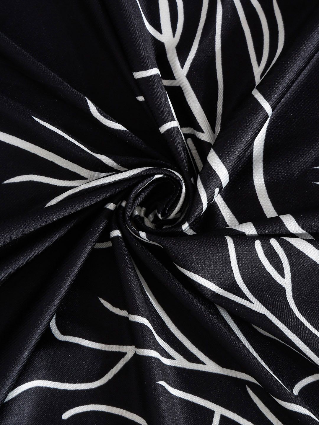 Cortina Black Quirky Printed 3-Seater Sofa Cover