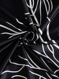 Cortina Black Quirky Printed 3-Seater Sofa Cover